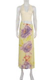 Floral Halter Maxi Dress