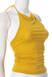 Ruched Halter Tank Top