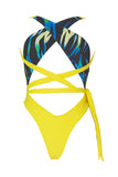 Wave-Print Swimsuit