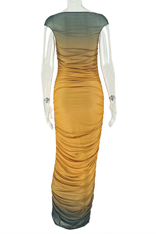 Ruched Bodycon Casual Dress