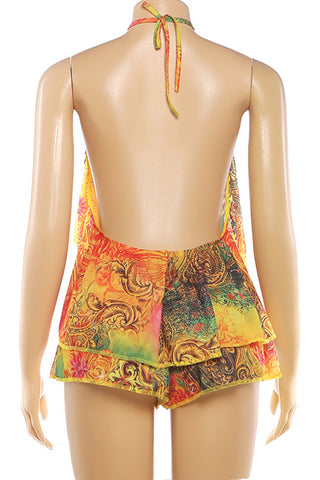 Chic Ruffled Shorts Set