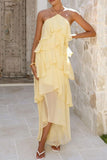 Layered Ruffle Casual Dress