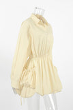 Relaxed Fit Button-Front Casual Dress