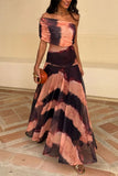 One-Shoulder Flowing Casual Dress