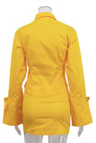 Long Sleeve Skirt Set with Flared Cuffs