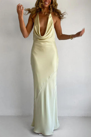 Elegant Draped Evening Gown