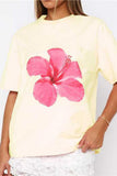 Graphic Flower Print T-Shirt
