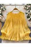 Flowy Pleated Blouse