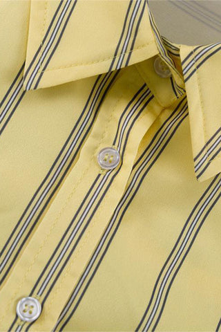 Striped Button-Up Short Set
