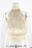 Elegant High-Neck Tank Top