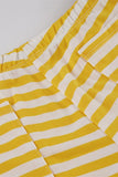 Striped Tie-Back Bikini Set