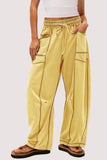 Relaxed Wide-Leg Drawstring Pants