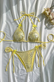 Stylish Tie-Front Bikini Set