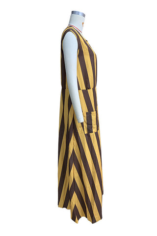 Sleeveless Striped Maxi Dress