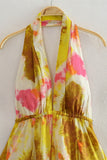 Halter Neck Tie-Dye Dress