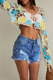 Crochet Cover-Up with Sea Motifs
