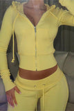 Casual Zip-Up Hoodie and Jogger Set