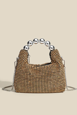 Statement Handle Rhinestone Bag
