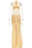 Halter Neck Evening Gown