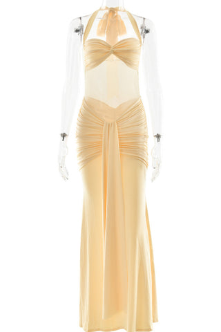 Halter Neck Evening Gown
