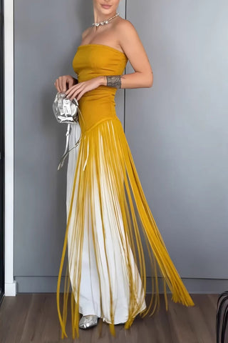 Strapless Fringe Camisole Top