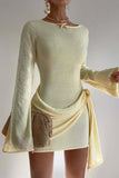 Elegant Ruched Casual Dress