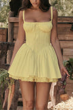Sleeveless Corset Casual Dress