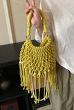 Chic Knotted Fringe Handbag