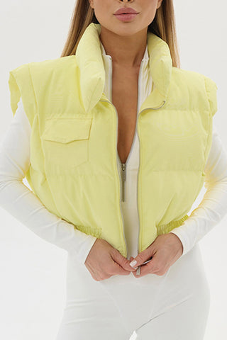 Zip-Front Quilted Vest