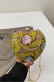 Elegant Sequin Heart Clutch