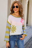 Floral Patterned Sweater