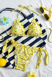 Floral Triangle Bikini Set