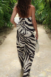 Zebra Print Halter Vest
