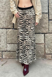 Animal Print Maxi Skirt