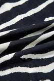 Zebra Striped Wide-Leg Pants
