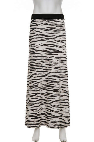 Animal Print Maxi Skirt