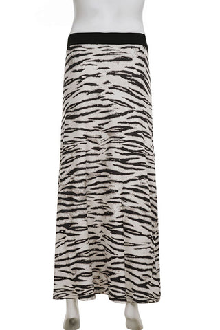 Animal Print Maxi Skirt