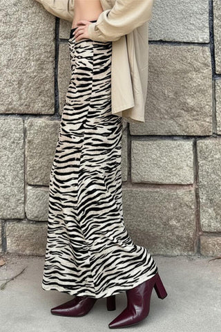 Animal Print Maxi Skirt