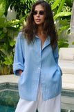 Button-Front Collared Shirt