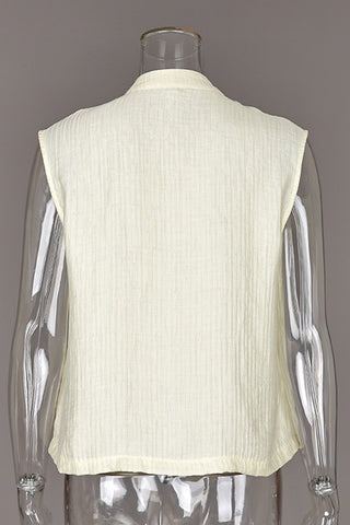 Sleeveless Knot-Detail Tank Top