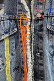 Studded Frayed Denim Jacket