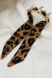 Leopard Print Tie Cuff Bracelet