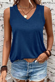 Sleeveless V-Neck Casual Top