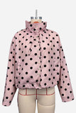 Button-Up Polka Dot Jacket