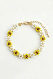 Floral Beaded Decorative Bracelet