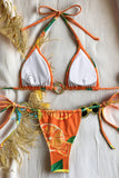 Metal Ring Triangle Bikini Set