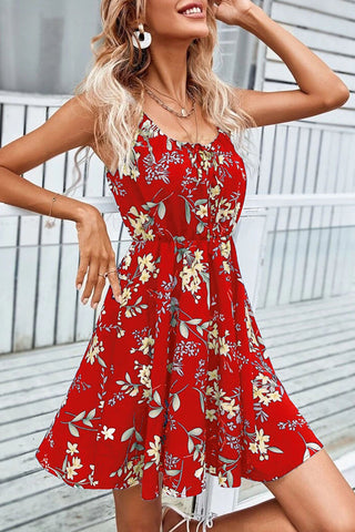 Floral Tie-Front Cami Dress