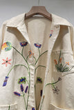 Floral Accent Pocket Jacket