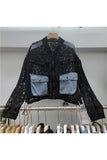 Lace and Denim Contrast Jacket