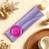 Large Button Detail Elastic Headband
